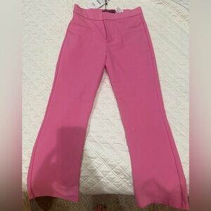Zara crop pink pants